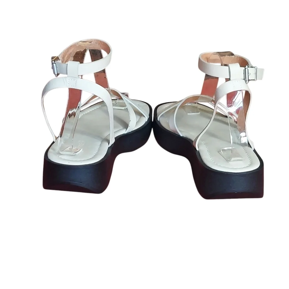 Madewell Womens Sandals Sz 9 M Comfort Summer Dune Leather Double-Strap Platform